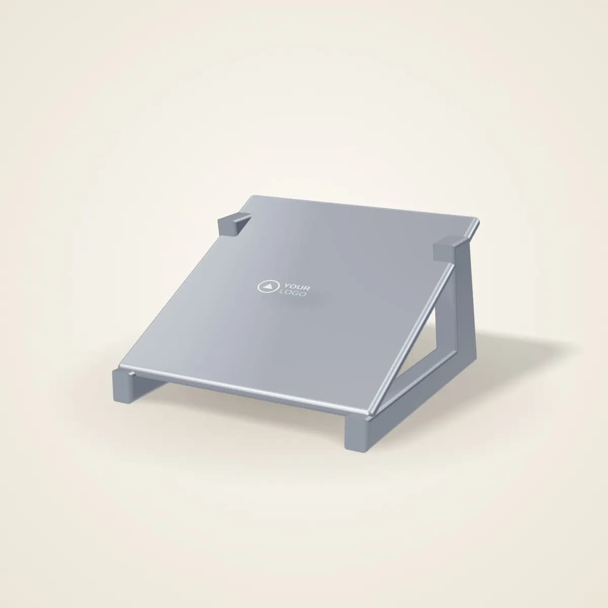 Adjustable Aluminium Laptop Stand with a custom logo