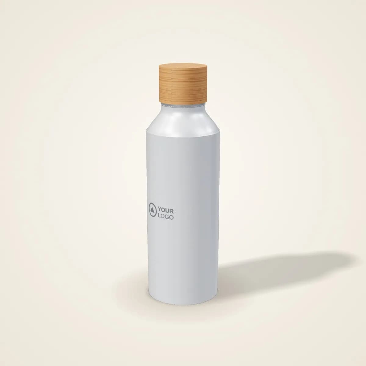 Aluminium Water Bottle with Carabiner 600 ml with a custom logo
