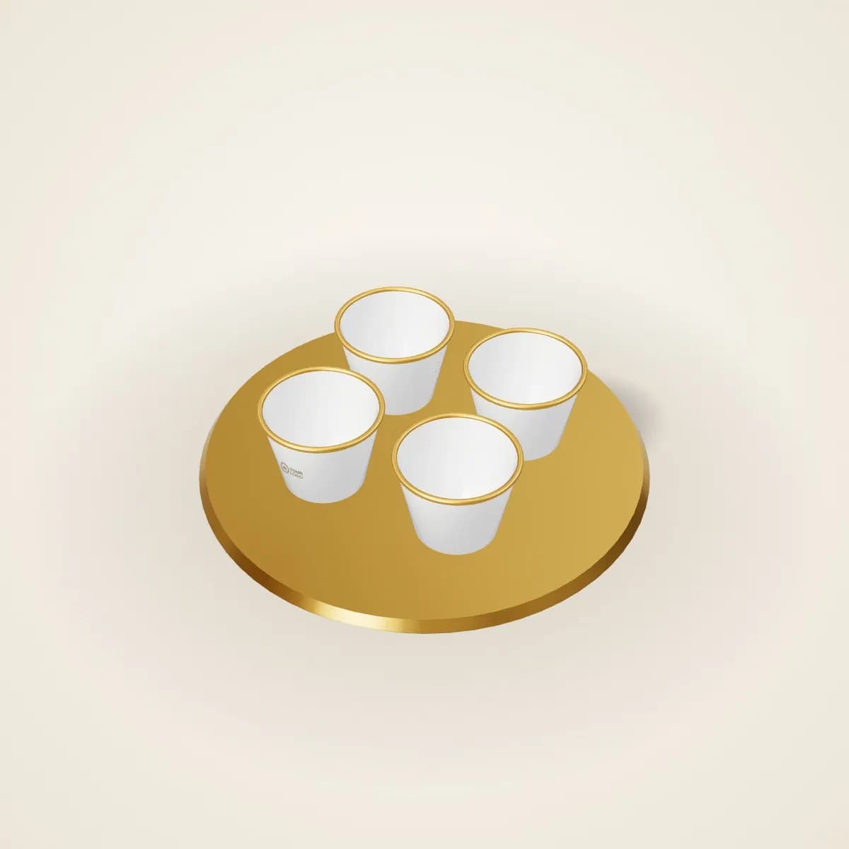 Arabic Coffee Cups Set of 6 in Gift Box with a custom logo