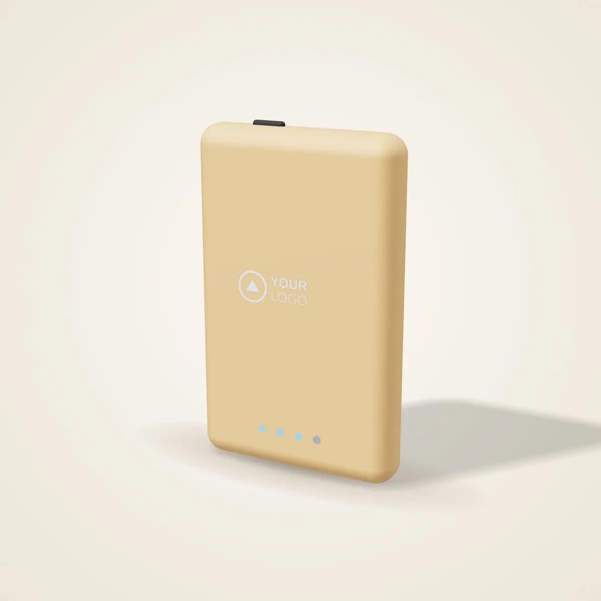 Bamboo Wireless Power Bank 10,000 mAh with a custom logo