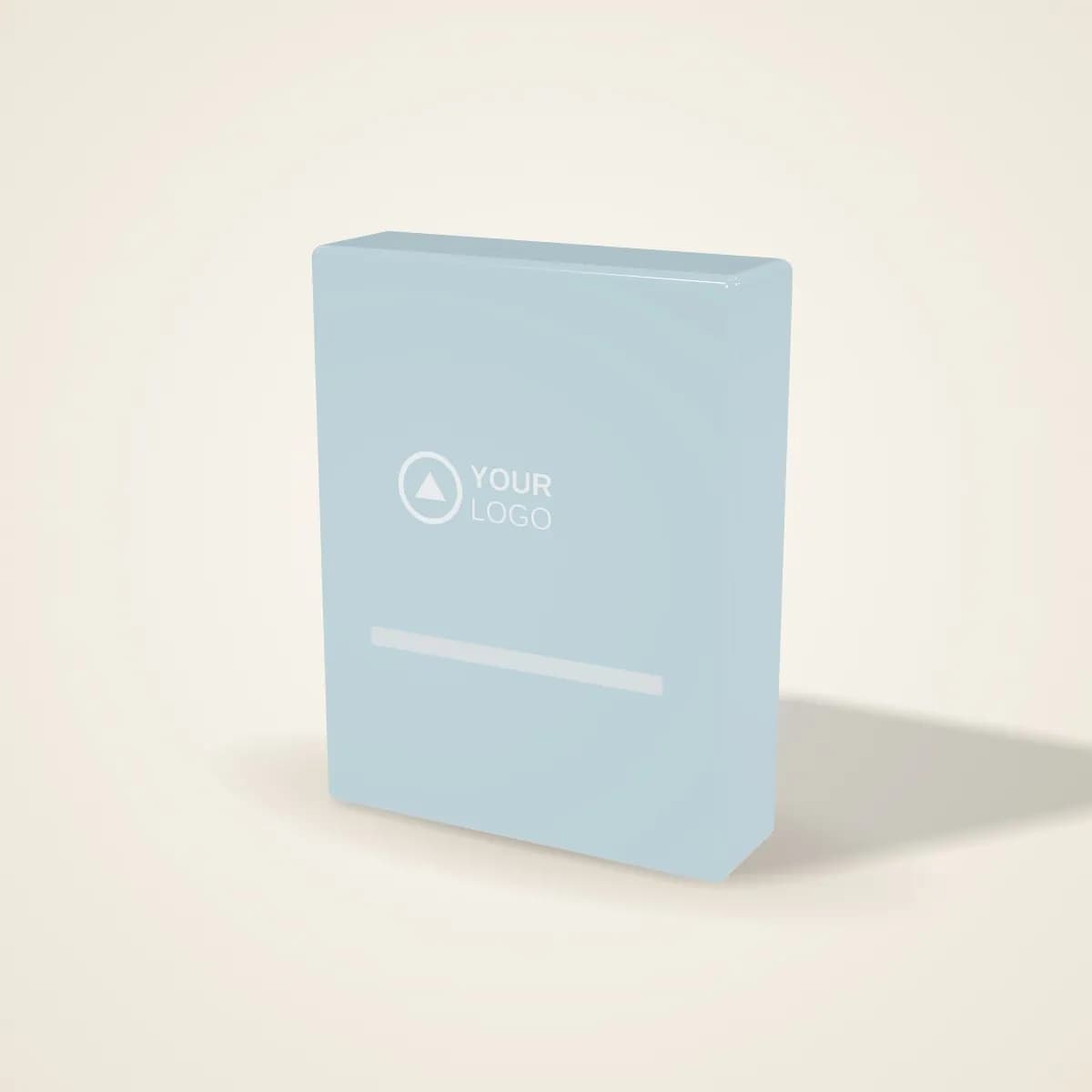 Bevelled Optical Crystal Plaque Award with a custom logo