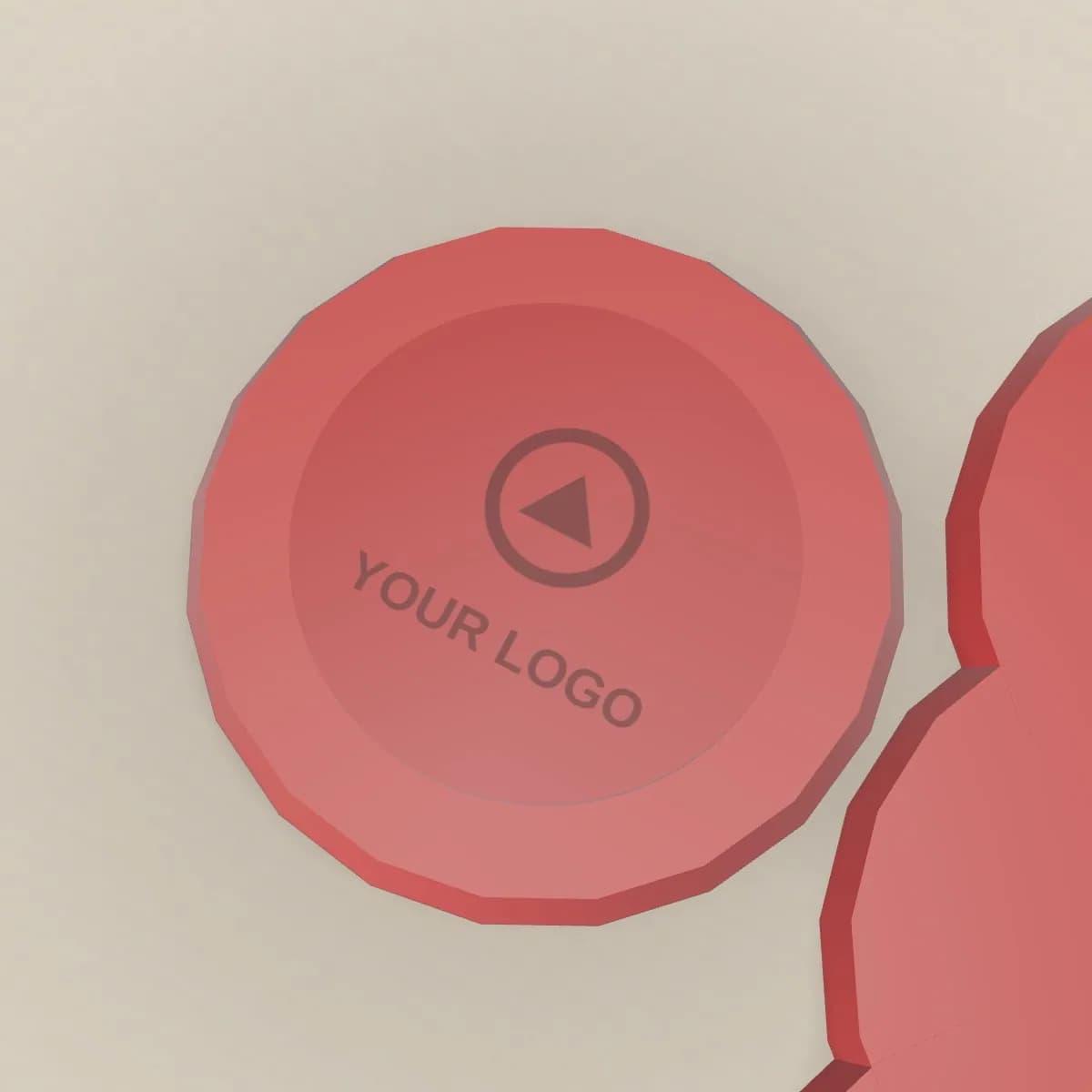 Close-up of the logo branding on the Self-Adhesive Wax Seal Stickers with Logo