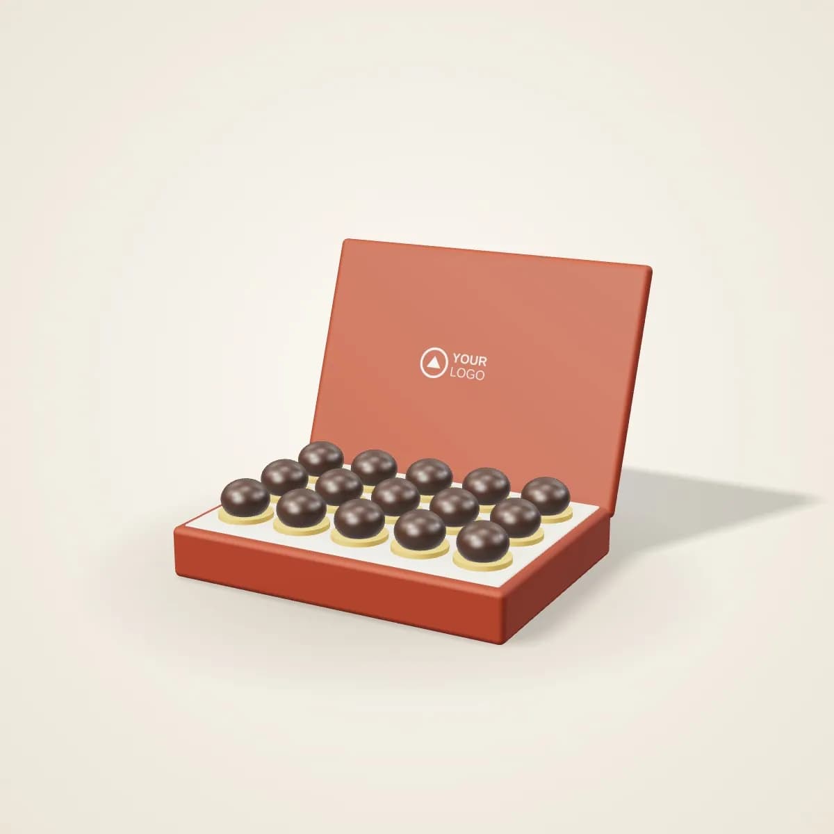 Custom-Wrapped Chocolate Bar Set of 4 with a custom logo