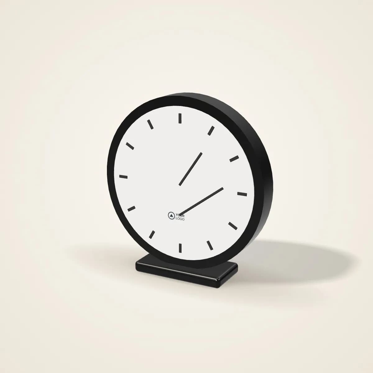 Digital LED Desk Clock with Temperature with a custom logo