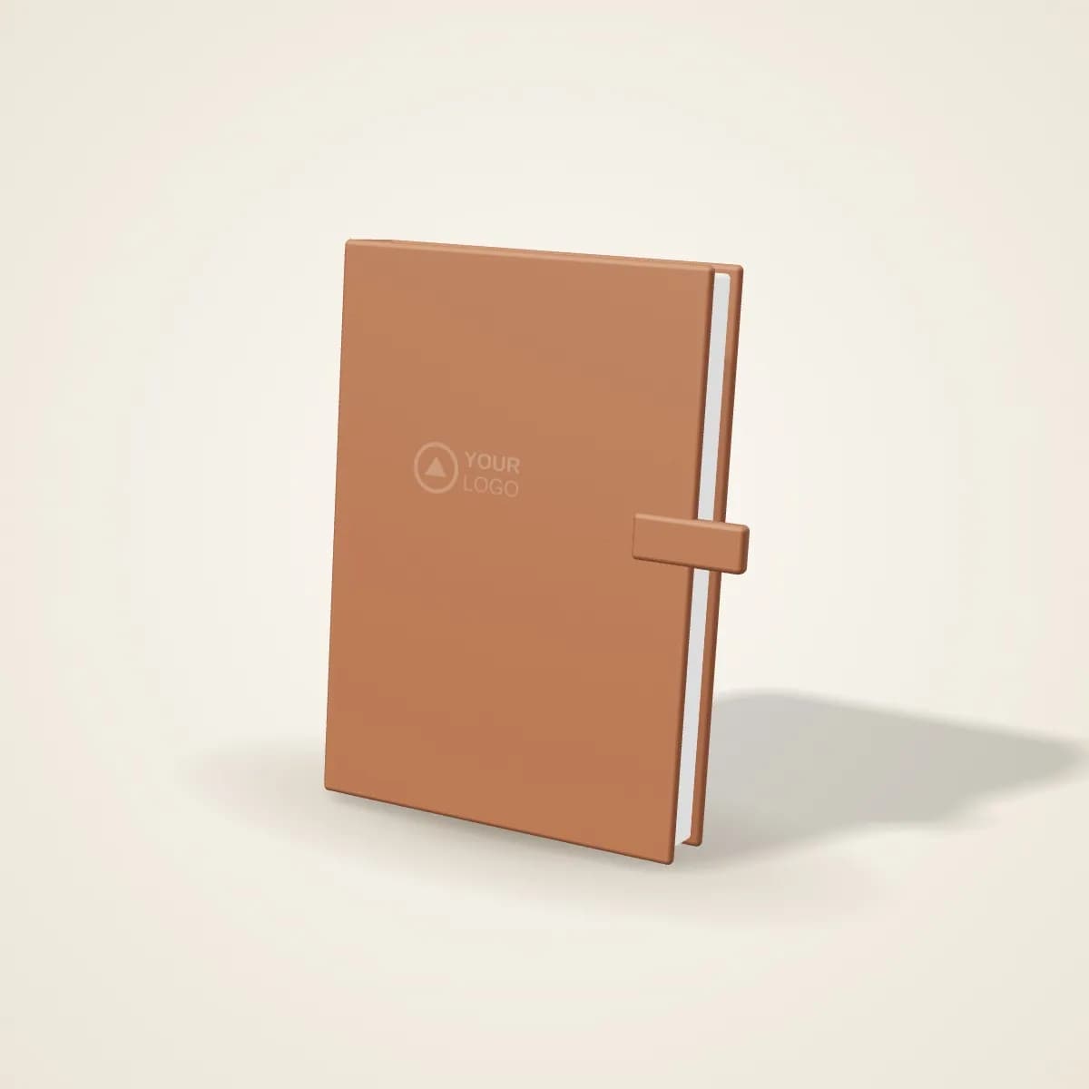 Genuine Leather A5 Refillable Notebook Cover with a custom logo