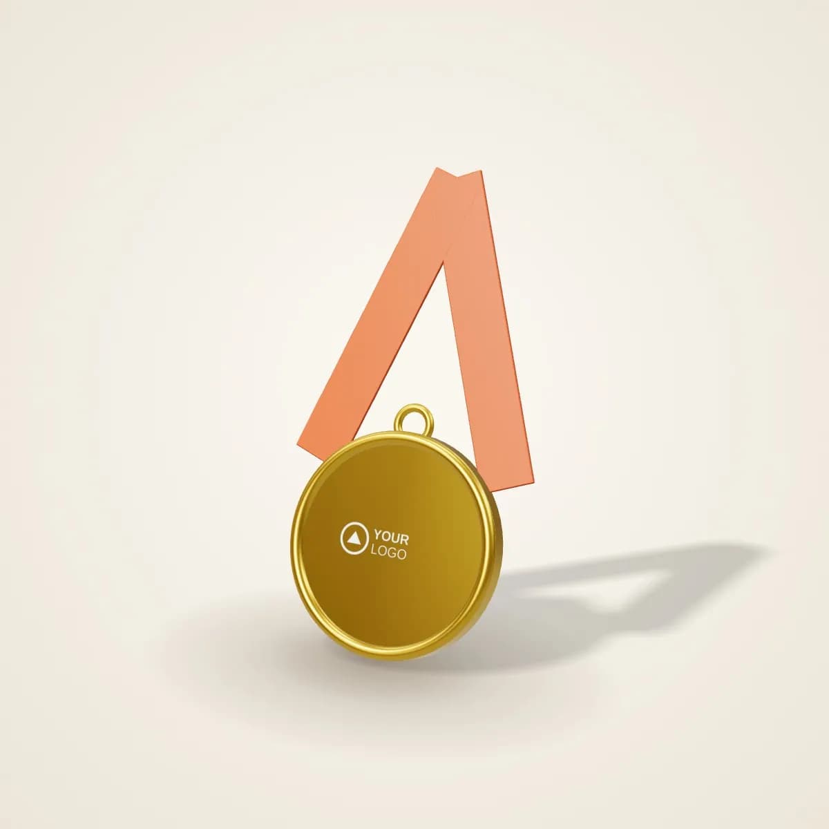 Miniature Ribbon Medal Brooch with a custom logo