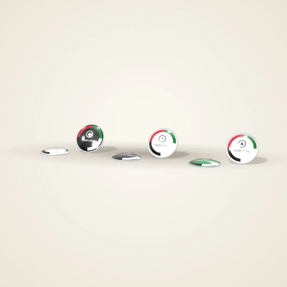 Printed National Day Button Badge 58 mm in a range of colours