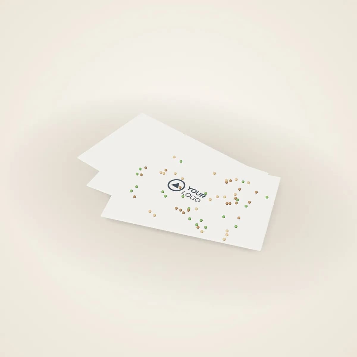 Plantable Seed Paper Greeting Card with a custom logo