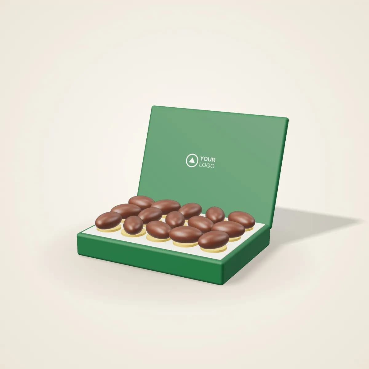 Premium Dates Box with Logo Sleeve with a custom logo