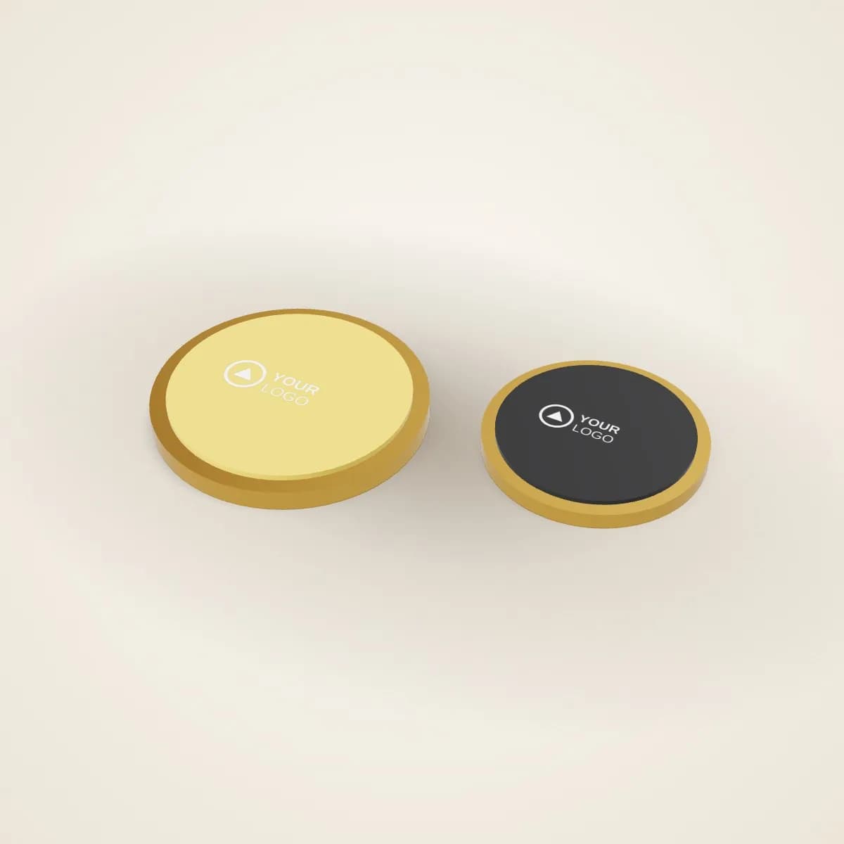 Printed Metal Pin Badge with Epoxy Dome with a custom logo