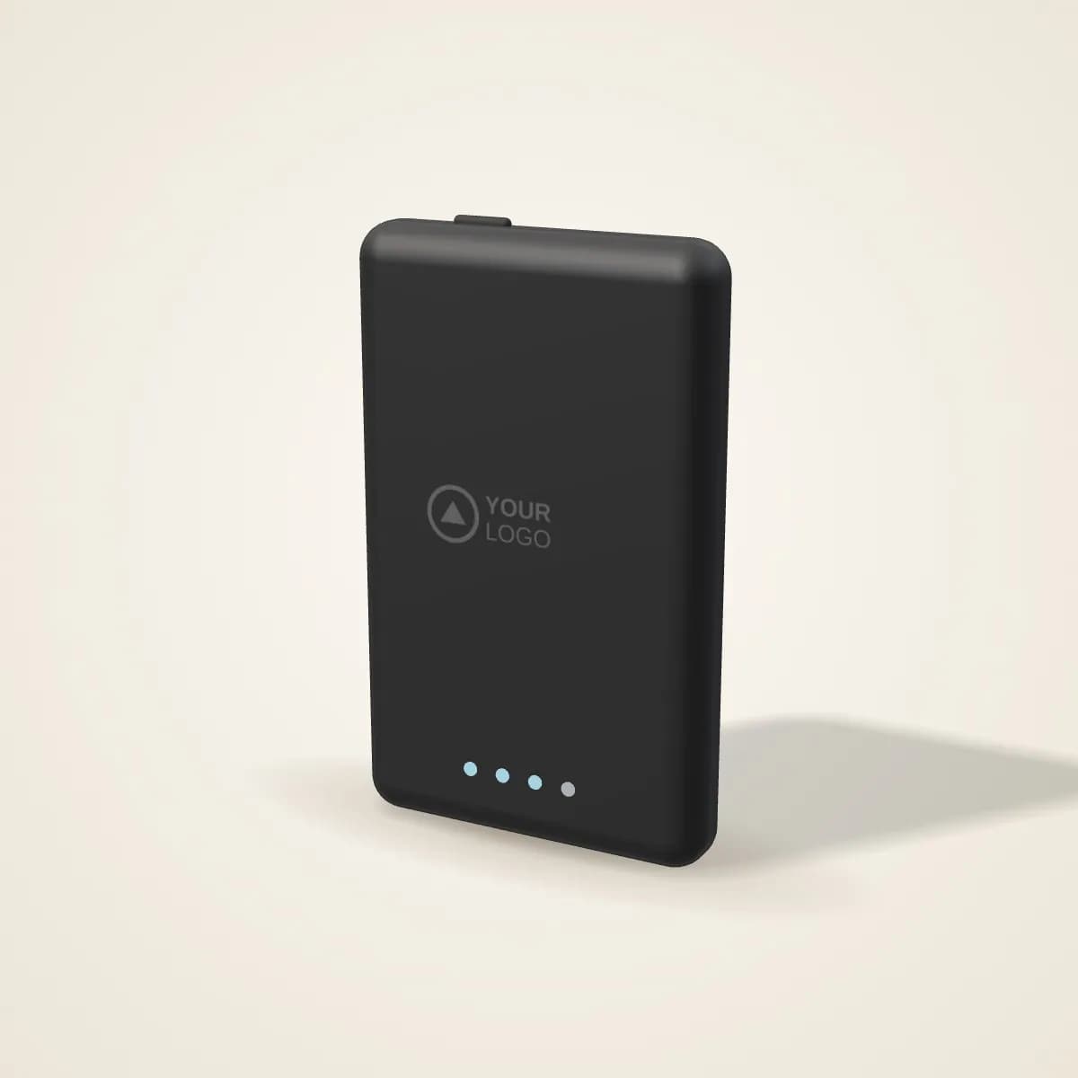 PU Leather Executive Power Bank 10,000 mAh with a custom logo