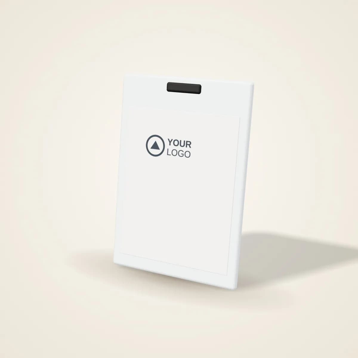 Rigid Polycarbonate ID Card Holder with a custom logo