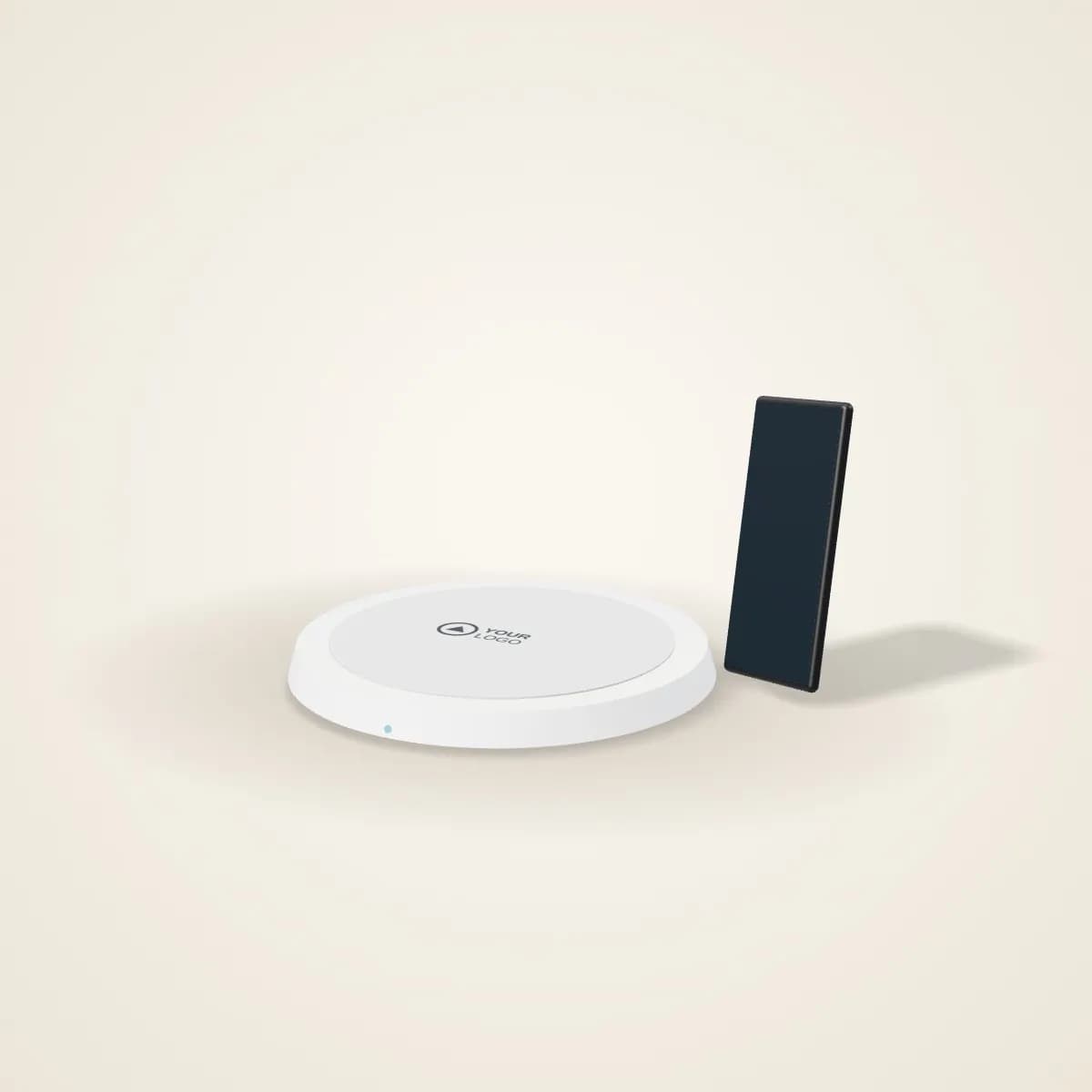 Round Wireless Charging Pad 15W with a custom logo