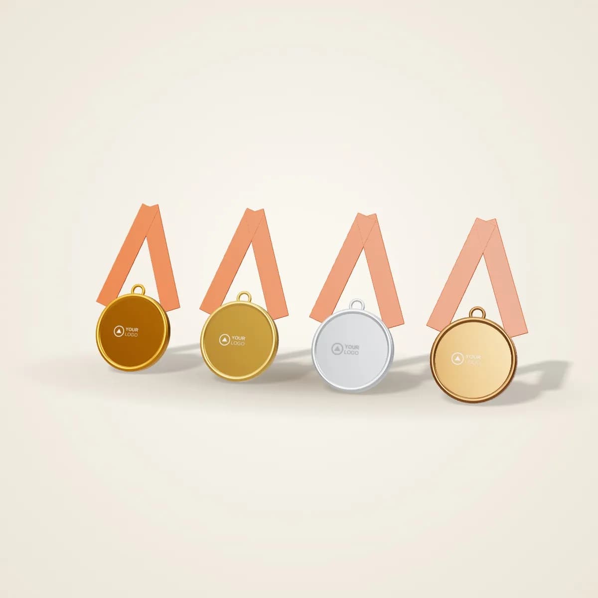 Stock Metal Medal with Printed Insert in a range of colours