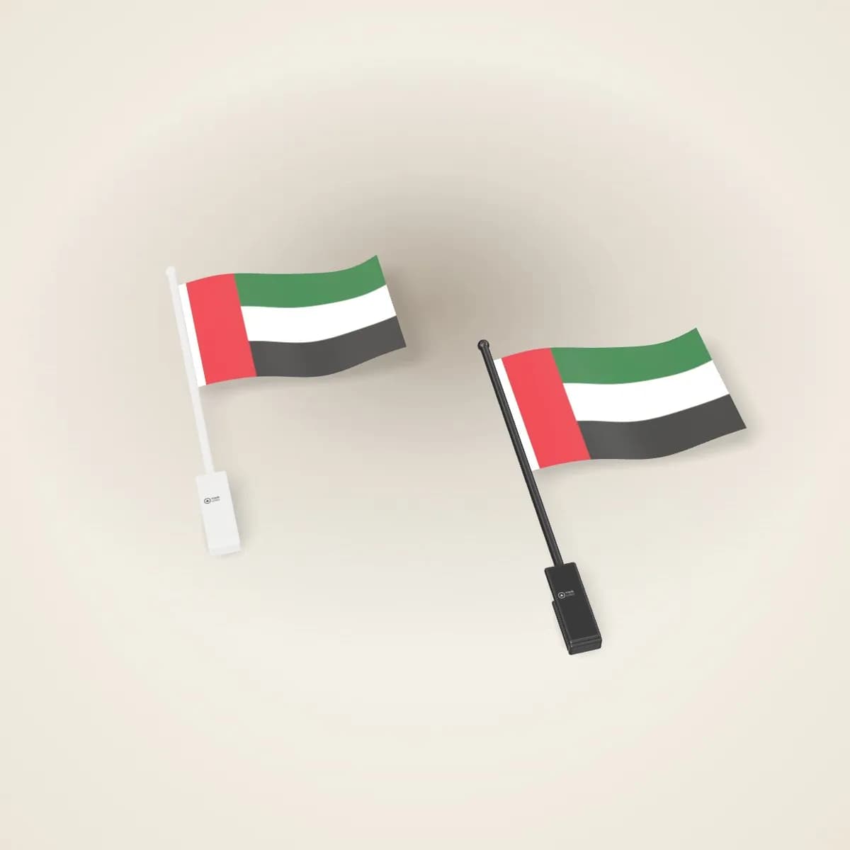 علم الإمارات لنافذة السيارة بمشبك يحمل الشعار بعدة ألوان
