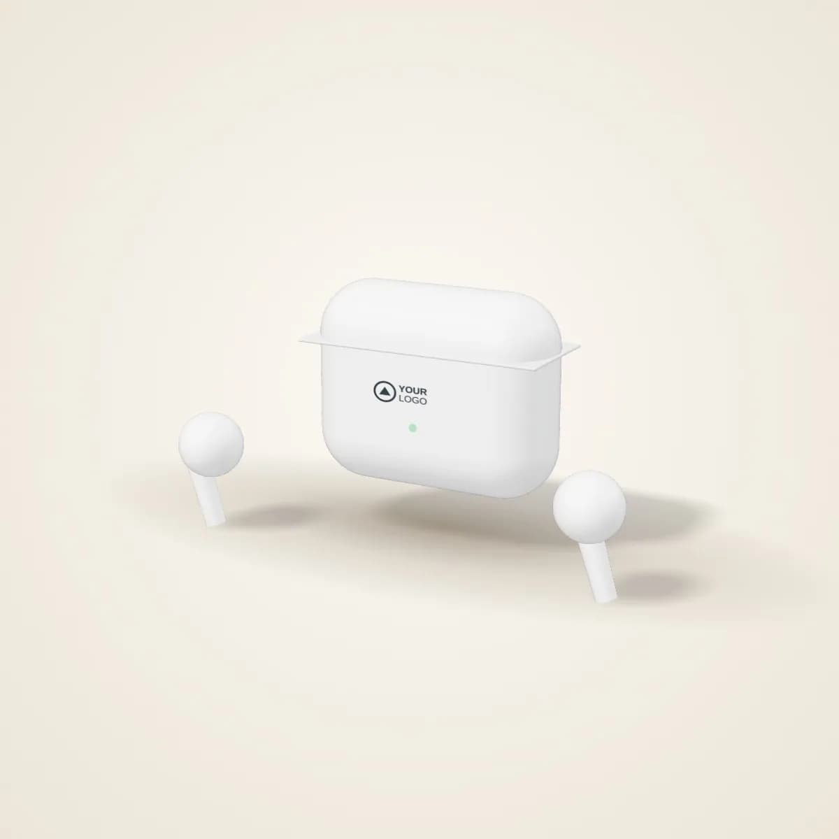 True Wireless Earbuds with Charging Case with a custom logo